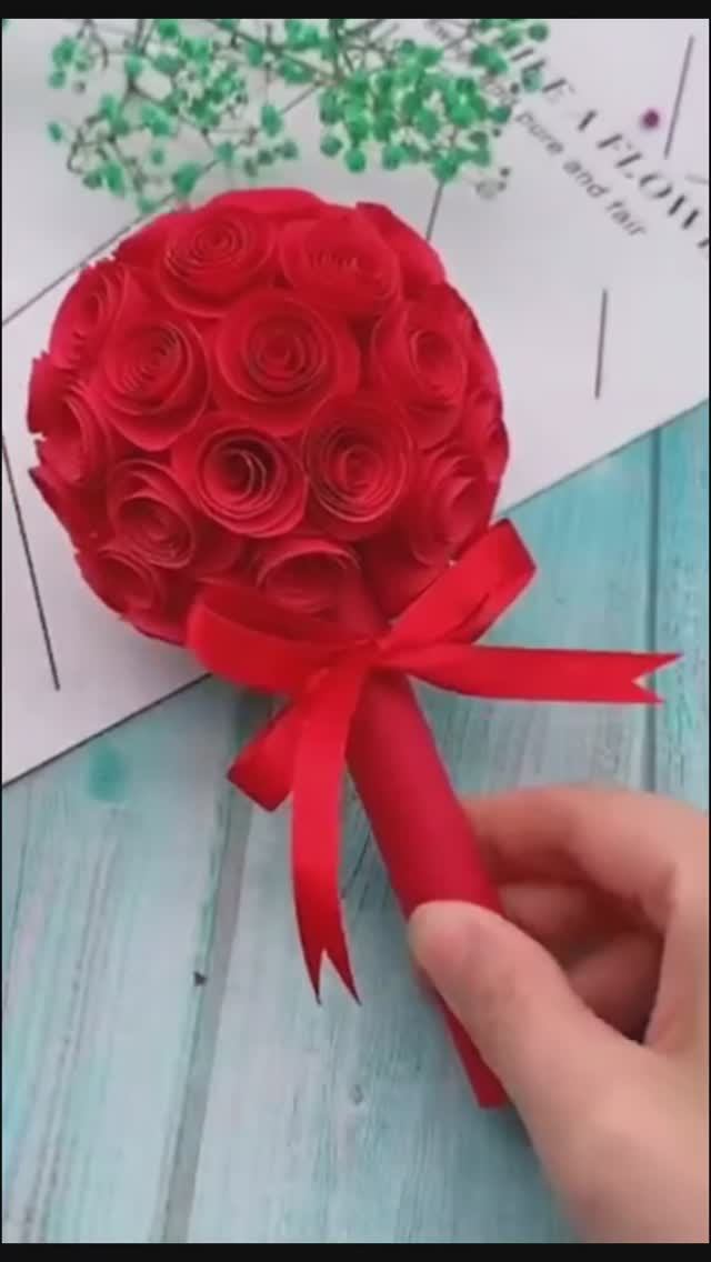 Цветок букет из бумаги смотреть онлайн