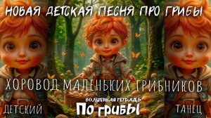 Волшебная тетрадь. ПО ГРИБЫ. Новая детская песня про грибы. Детский танец - хоровод грибников.