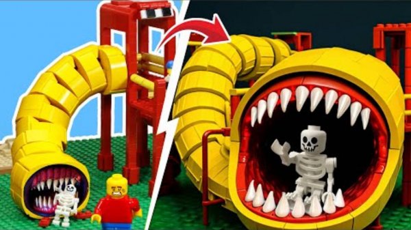 Убегай от Lego Extra SCP, Creepy Slide Eater Life Hunting Хоррор Площадки