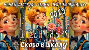 Волшебная тетрадь. СКОРО В ШКОЛУ! Новая детская песня про Первое сентября, первоклашек и школу.