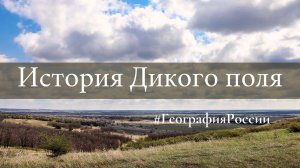 Краткая история земли, именуемом Дикое Поле