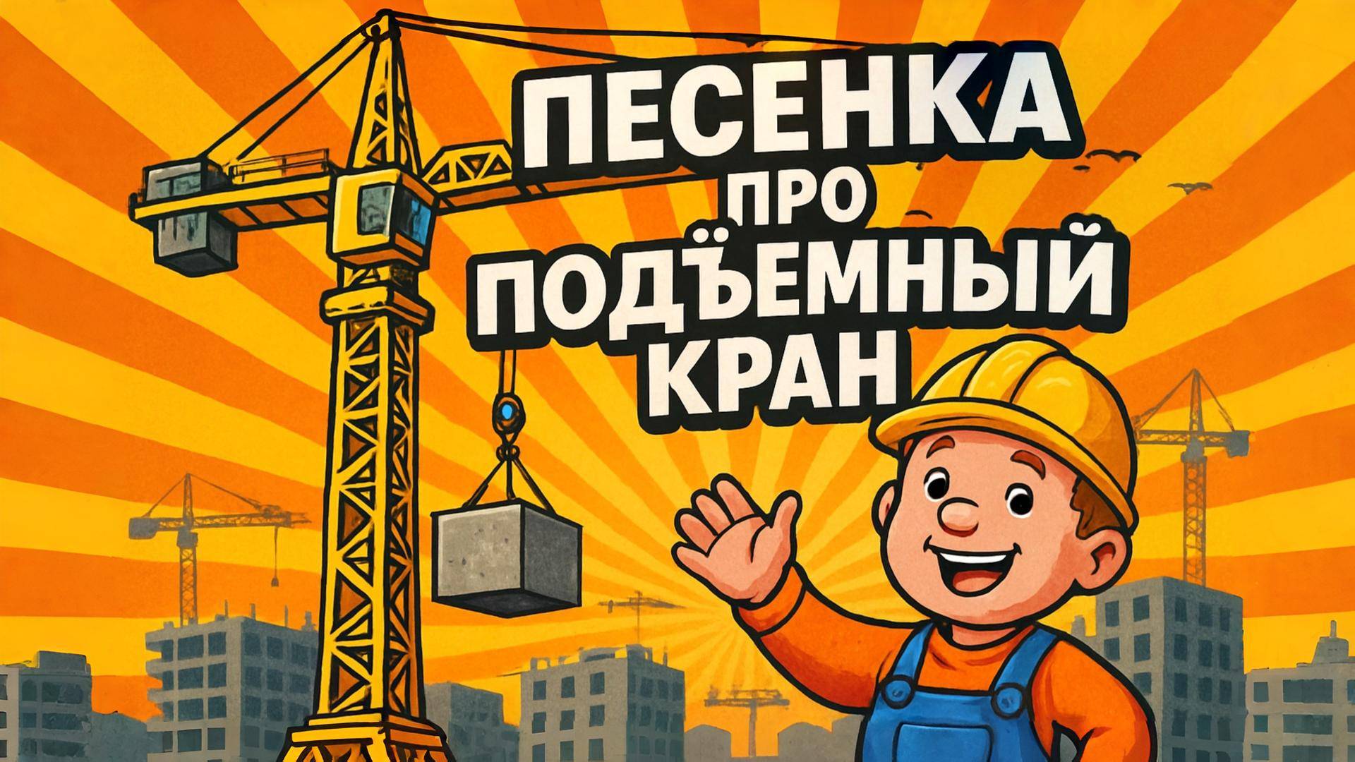 ПЕСЕНКА ПРО ПОДЪЁМНЫЙ КРАН. Мультики и песенки для детей смотреть онлайн