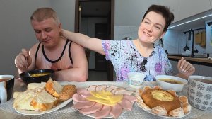 Мукбанг хорошо там где нас НЕТ! Поставила перед Вованом новую ЦЕЛЬ! Семейный обед в России