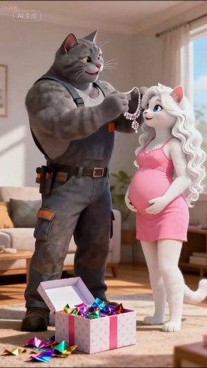 История беременной кошки