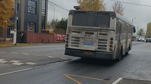 Езда на ЛиАЗ 5292 22 маршрут от Звенигорода остановка Автосервис-до Голицыно остановка Девятки