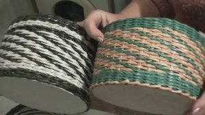 Узор Веревочка с объемом . Плетение из газет. С Натальей Сорокиной