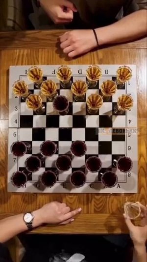 Где ты была?  С подругой играли в шашки.