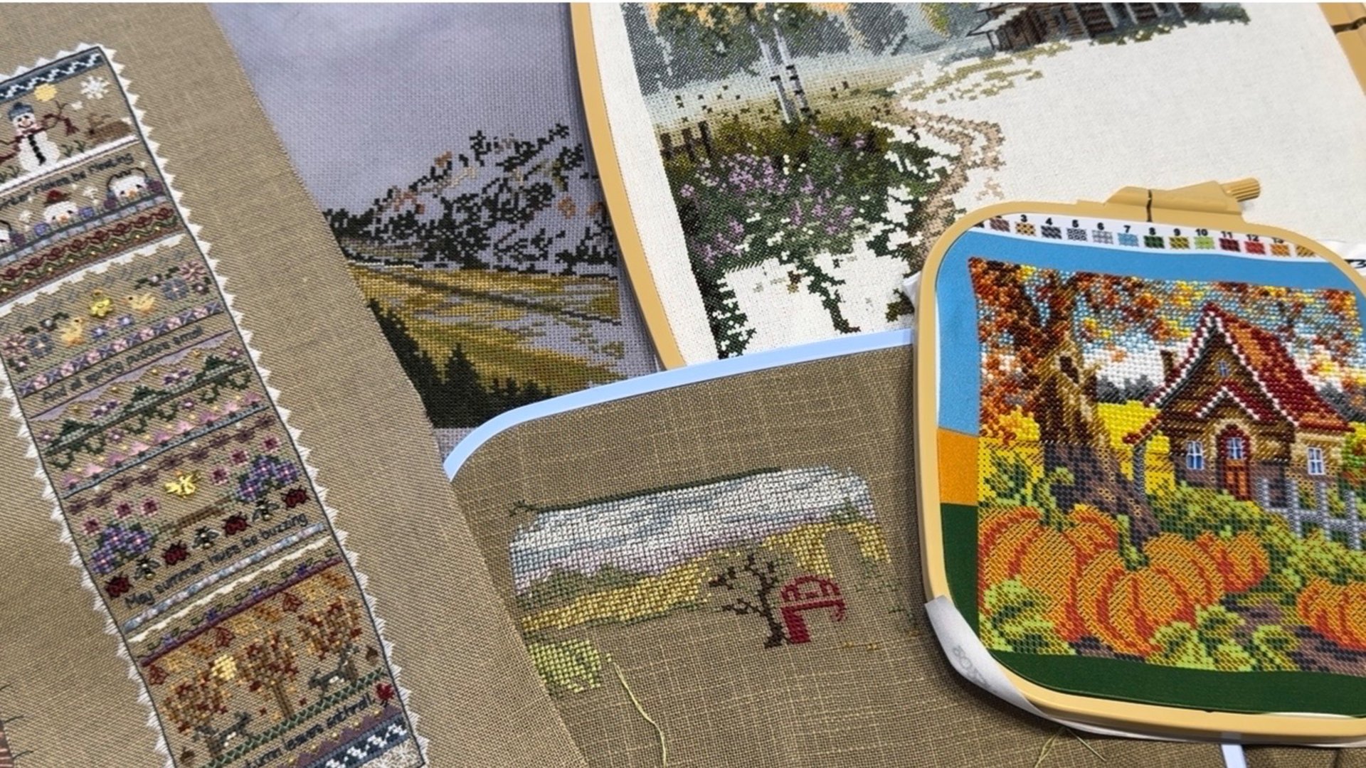 Вышивка крестом/“ 4 Wishes” Just Nan/Процессы. смотреть онлайн