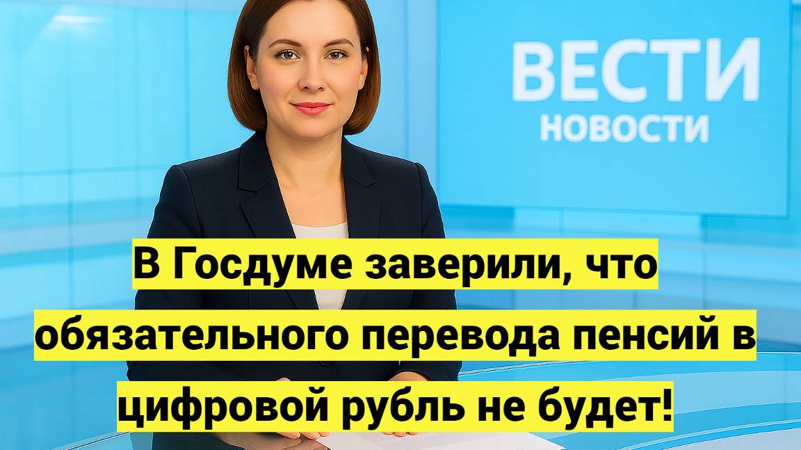 В Госдуме заверили, что обязательного перевода пенсий в цифровой рубль не будет смотреть онлайн
