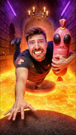 Перепрыгни Через Лаву, Выиграй! (Мистер Бист | Mr Beast)