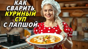 Как сварить куриный суп с лапшой
