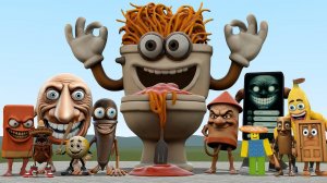 Новые спагетти туалетти против всей итальянской семейки животных brainrot