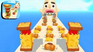 Sandwich Runner - прохождению всех уровней геймплея для Android, ios