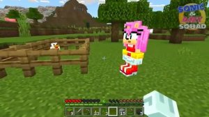 LOOK OUT!! - Sonic _ Amy Play MINECRAFT LIVE!! (Part 2)