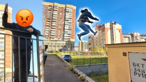 Паркур движения в осеннюю пору🍁 / Реакция людей на наши выходки🤦🏻