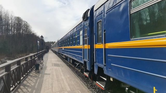 "Рускеальский экспресс" на станции Рускеала. смотреть онлайн