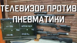 МР 512 Хатсан Страйкер Эйдж Ретай 70С и Кросман Бенжамин Трейл против ЖК телевизора