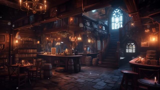 Нежная ночь - расслабляющая музыка таверны, фоновая музыка для отдыха и сна смотреть онлайн