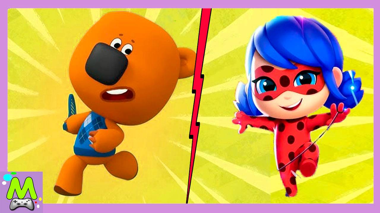 Ми-Ми-Мишки против Леди-Баг.Попробуй Догони Героев Мультиков.Кеша и Тучка в Гонках на Скорость смотреть онлайн