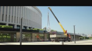 OZON Арена: Как монтировали главную вывеску Краснодара