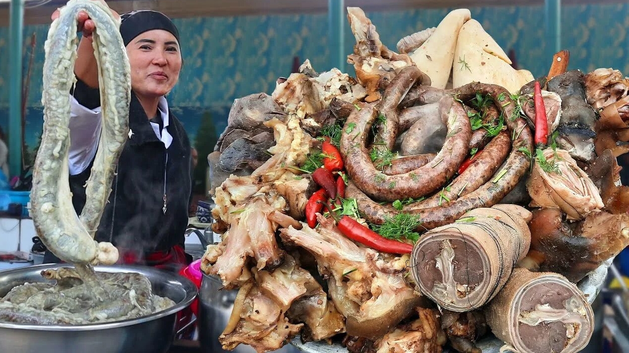 Уличная еда УЗБЕКИСТАНА🤯 смотреть онлайн