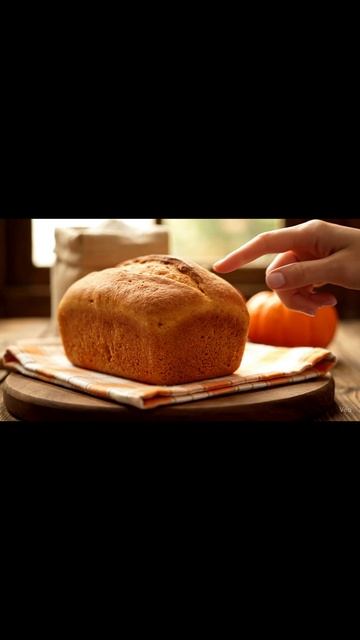 Идеальная буханка тыквенного хлеба... Ой, это мой кот! 🍞 | Pumpkin Bread Cat #shorts #cute
