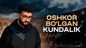 Oshkor bo'lgan kundalik | Abdukarim Mirzayev #kitob #books