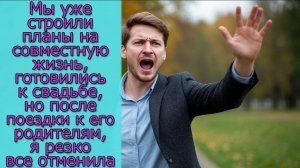 Мы уже строили планы на совместную жизнь, но после поездки к его родителям, я все отменила
