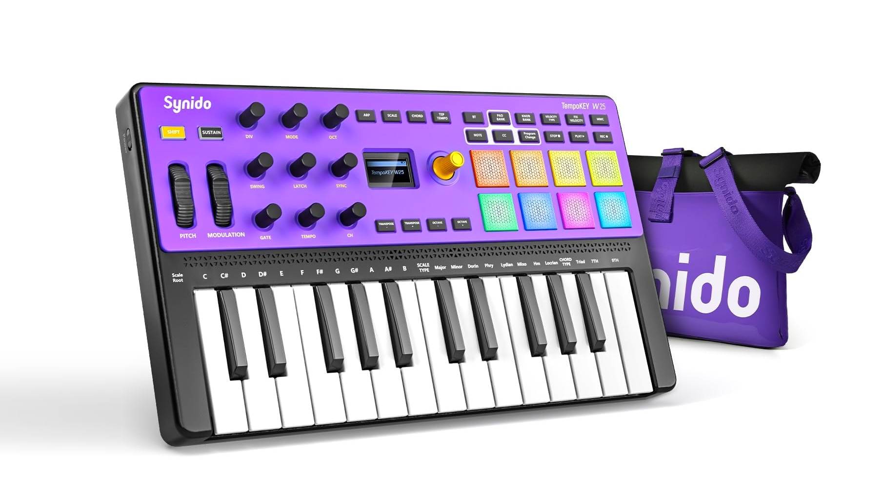Synido TempoKEY W25: Portable MIDI Keyboard Controller