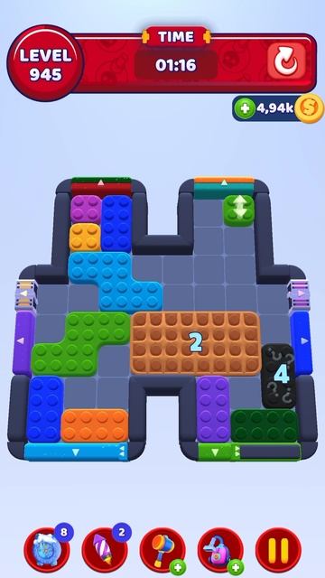 Color Block Jam 945 Уровень смотреть онлайн