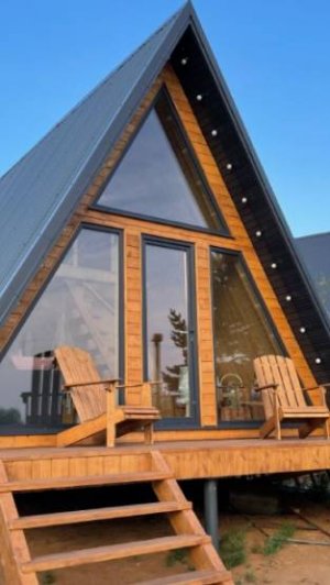 Все этапы строительства каркасного дома А- фрейм. Часть 1.