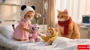 Как котик болел