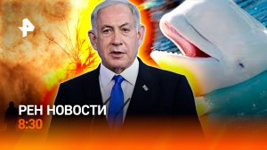 Удары по объектам Украины / Протесты в Израиле / Скандал из-за белух в Канаде / РЕН Новости 8:30