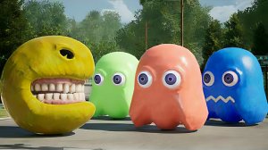 Голодный Пакман и глупые призраки  #pacman