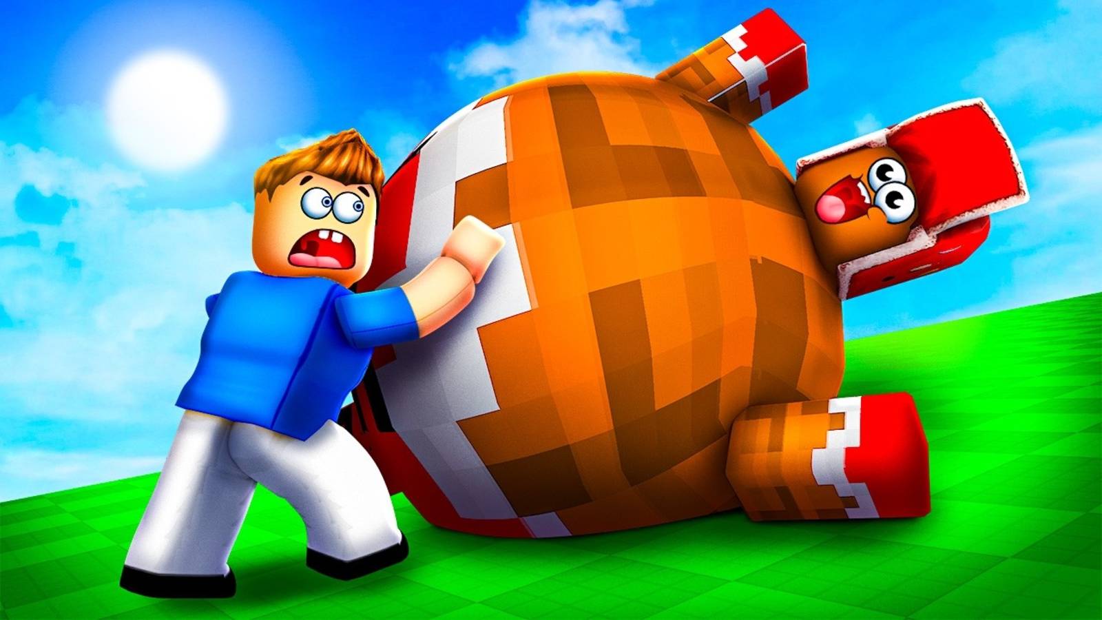 ЛЁНЯ СТАЛ ОГРОМНЫМ ШАРОМ!😱 ТЕБЕ ЕГО НЕ ОСТАНОВИТЬ В РОБЛОКС! смотреть онлайн