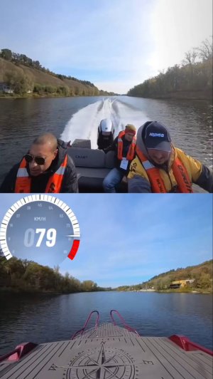 Моторная лодка Салют 585 НТ с мотором HIDEA 150 л.с. Проводим тест-драйв. Винт стальной шаг 17.