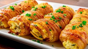 Просто смешала 3 яйца и картофель. Получилось что-то необыкновенное.