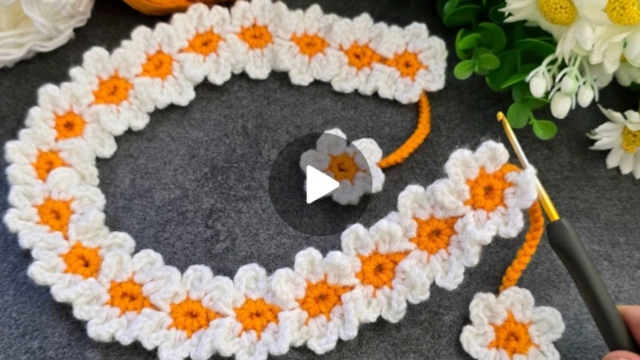 Лента крючком #вязаниекрючком #всевжизнисвязано смотреть онлайн