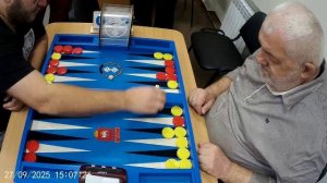 Длинные нарды. Чемпионат Челябинска. К.Пустохин - М.Курашвили