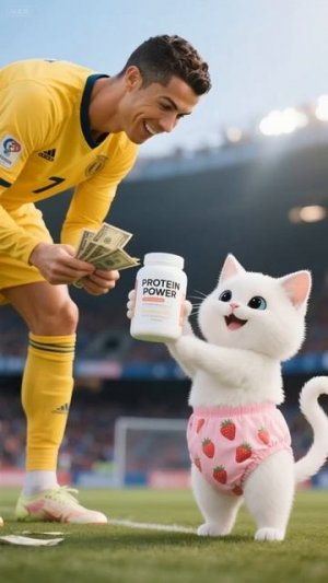 котенок и протеин