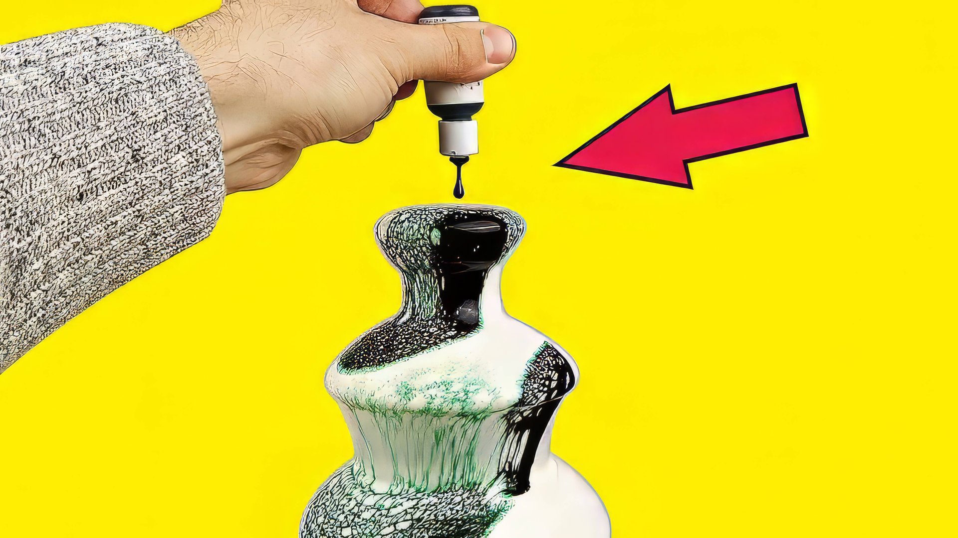 Фонтан из зеленой сметаны, кефира, сливок и масла! Шоколадный фонтан