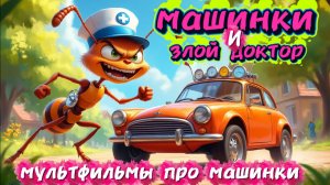 Мультфильмы про Машинки для детей , машинки и злой доктор