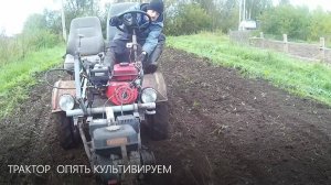 ТРАКТОР  ОПЯТЬ КУЛЬТИВИРУЕМ