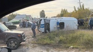 ДТП в Нижегородской области "Полицейский автомобиль и ВАЗ"