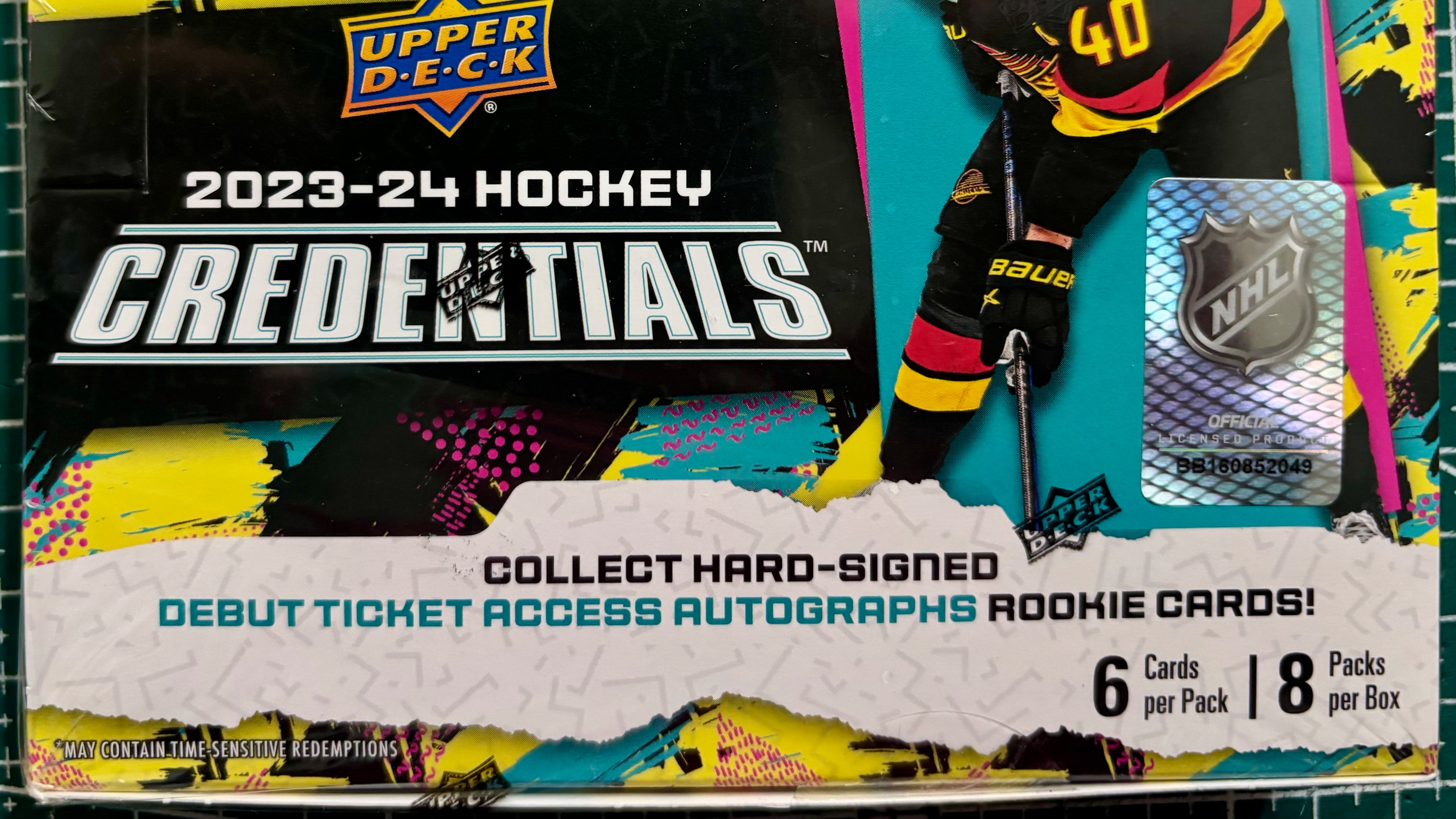 Бокс-Брейк Hobby Box 2023/24 Hockey Credentials #4_Аукцион смотреть онлайн