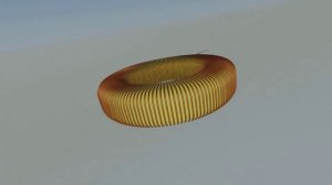 3d-модель тороидальной катушки индуктивности