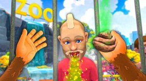 Я ОБЕЗЬЯНА VR И НАКОРМИЛ ЭТИМ ПОСЕТИТЕЛЕЙ ЗООПАРКА 🐵 в I Am Monkey VR