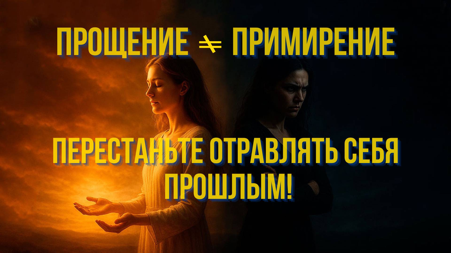 Прощение  - не примирение. Вы больше никогда не посмотрите на прощение прежними глазами.