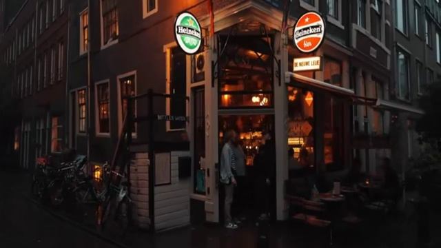 Амстердам прогулка по вечернему городу в дождливую погоду обзор экскурсия путешествия отдых туризм