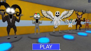 Роблокс ВСЕ 99 НОЧЕЙ ПРЕВРАЩАЮТСЯ! БАРАН, СОВА, ОЛЕНЬ... в "ПОБЕГЕ ИЗ ТЮРЬМЫ БАРРИ"!